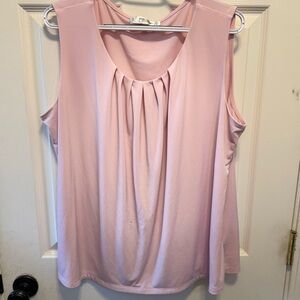 Jones Studio Light Pink Sleeveless Blouse
